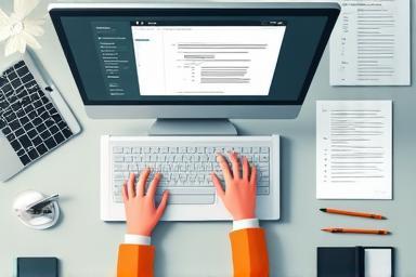 Person working on a CV